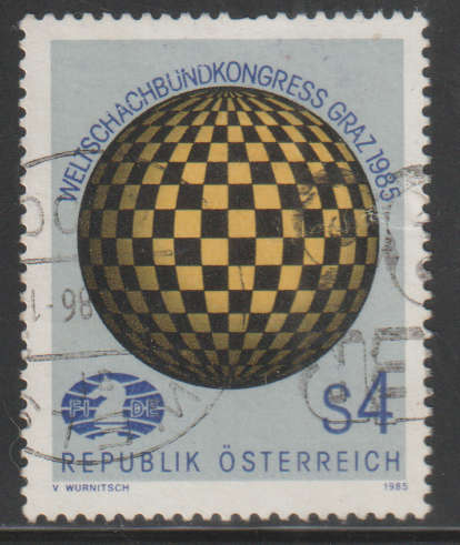 AUSTRIA 1985 Congress of the World Chess Federation UNH SG 2063