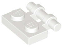LEGO USED Plate Modified 1 x 2 with Bar Handle on Side - Free Ends Grip WHITE