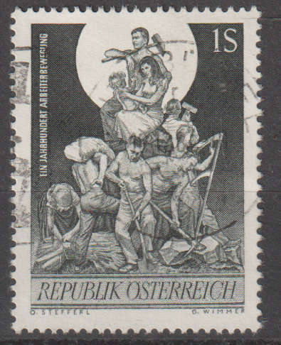 AUSTRIA freestar 1964 The 100th Anniversary of the Workers' Movement ULH SG 1436