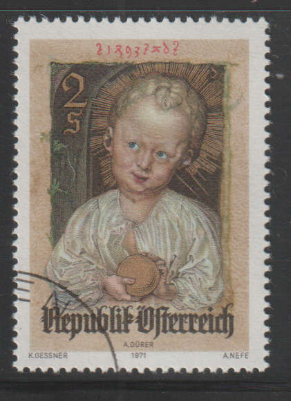 AUSTRIA 1971 Christmas UNH SG 1629