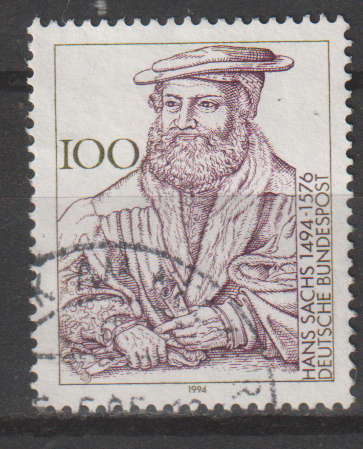 GERMANY 1994 The 500th Anniversary of the Birth of Hans Sach, Writer ULH SG 2604