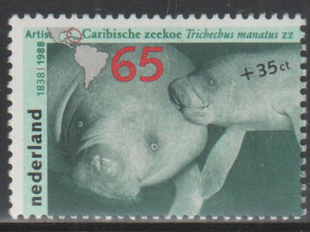 NETHERLANDS 1988 Summer Stamps - The Zoo UMM SG 1529