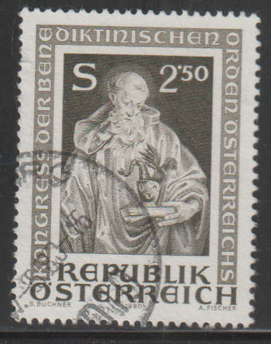 AUSTRIA 1980 Conference of the Benedictine Order of Austria UNH SG 1872
