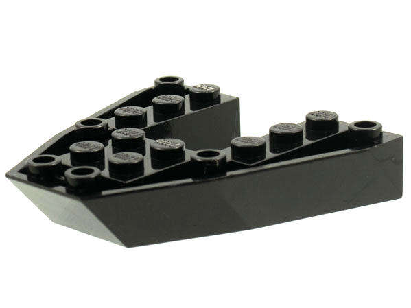 USED LEGO Boat, Bow Brick 6 x 6 x 1 BLACK