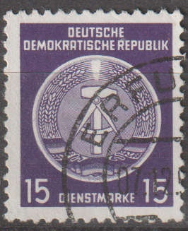 DDR 1954 Coat of Arms - Administration Post ULH SG EO190