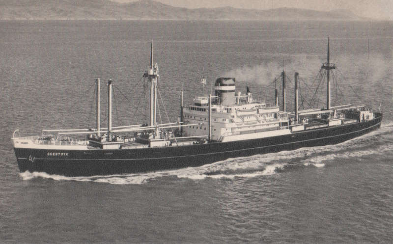 SHIPS OF THE WORLD POST CARDS SS SOESTDYK