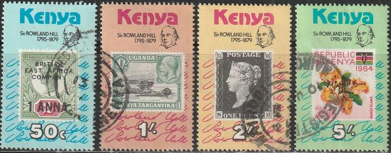 KENYA 1979 The 100th Anniversary of the Death of Rowland Hill, 1795-1879 VFU SG 164-7