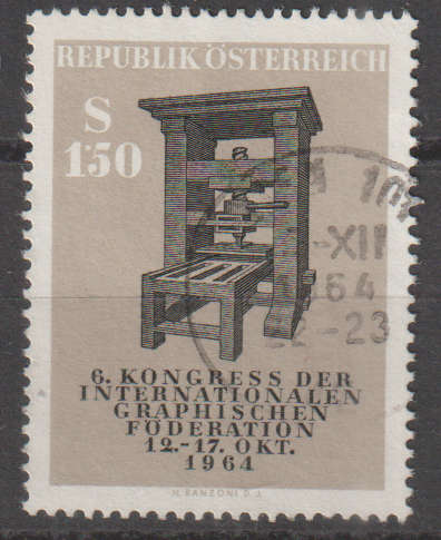 AUSTRIA 1964 The 6th Congress of the International Graphical Federation ULH SG 1439