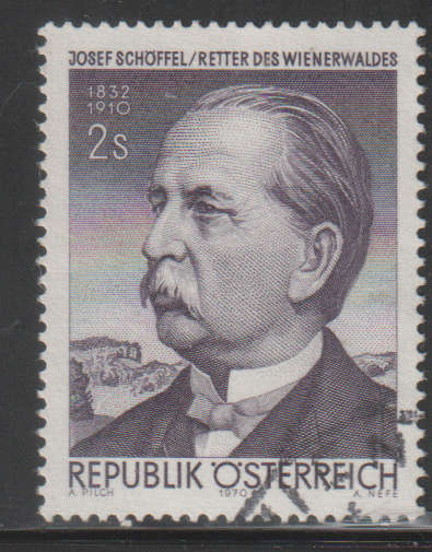 AUSTRIA 1970 The 60th Anniversary of the Death of Josef Schöffel UNH SG 1572