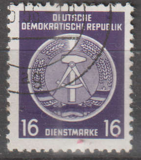DDR 1954 Coat of Arms - Administration Post ULH SG EO191