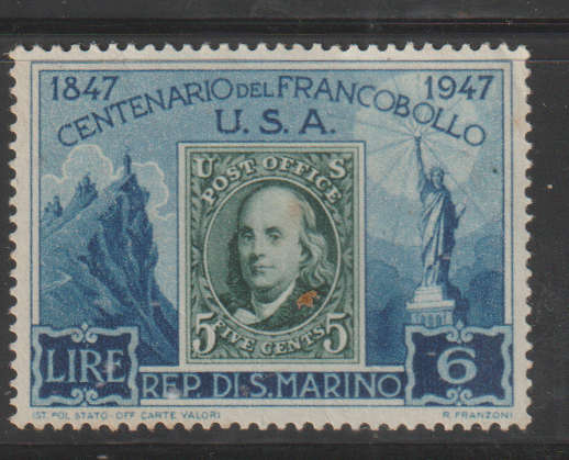 THEMATIC STAMPS ON STAMPS SAN MARINO MM