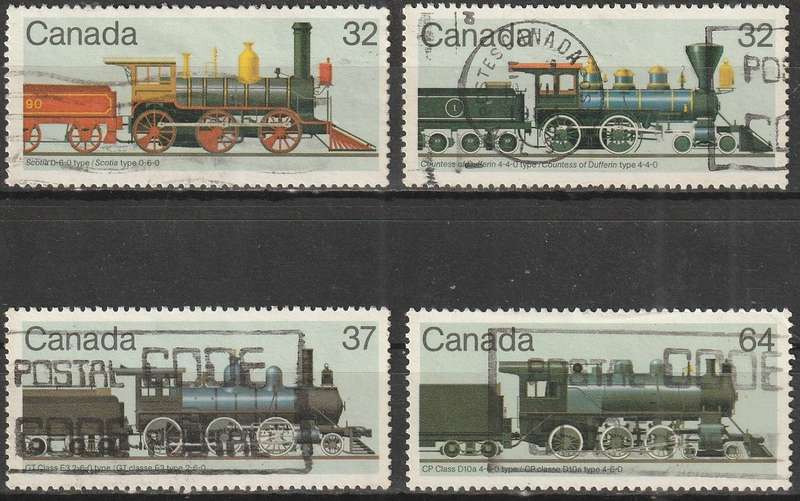 CANADA 1984 Stamp Exhibition "MONTREAL 1984" - Locomotives ULH SG 1132-5