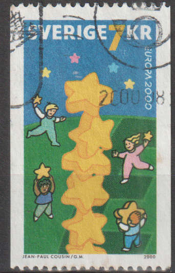 SWEDEN 2000 EUROPA Stamps - Tower of 6 Stars ULH SG 2103