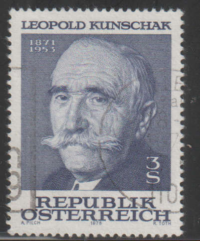 AUSTRIA 1978 The 25th Anniversary of the Death of Leopold Kunschak UNH SG 1803