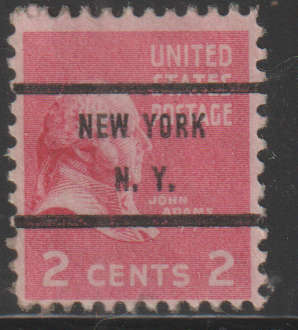 USA PRE CANCEL NEW YORK NY