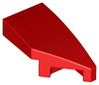Lego (USED) ~ Wedge 2 x 1 x 2/3 Right [Red]