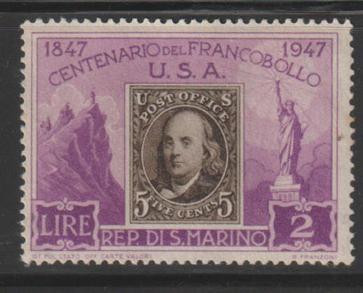 THEMATIC STAMPS ON STAMPS SAN MARINO ULH