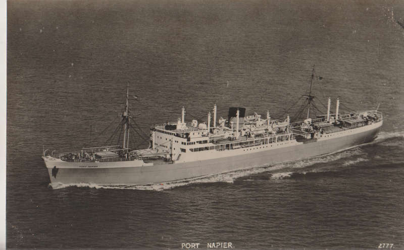 SHIPS OF THE WORLD POST CARDS MV PORT NAPIER