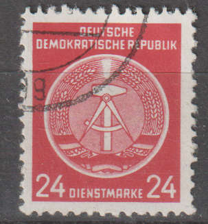 DDR 1954 Coat of Arms - Administration Post ULH SG EO193