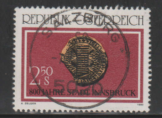 AUSTRIA 1980 The 800th Anniversary of the City of Innsbruck UNH SG 1877