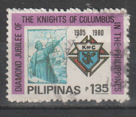 PHILIPPINES 1980 The 75th Anniversary of the Knights of Columbus in the Phillippines ULH SG 1568