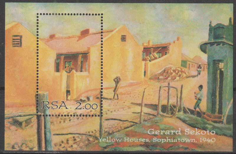 RSA  1996 Gerard Sekoto Commemoration UMM SHEET SACC 951