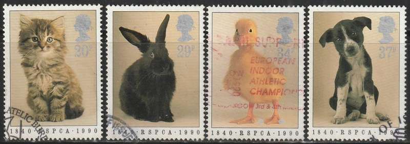 GB 1990 The 150th Anniversary of the Royal Society for Prevention of Cruelty to AnimaULH SG 1479-82