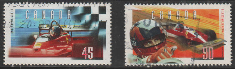CANADA 1997 Formula One - The 15th Anniversary of the Death of Gilles Villeneuve ULH SG 1733/4