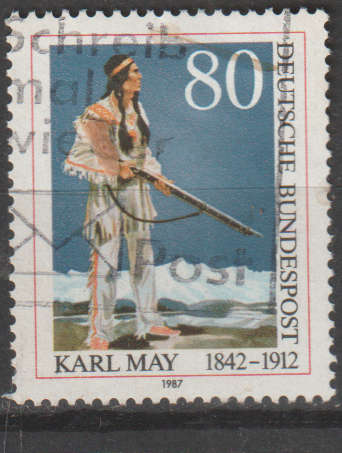GERMANY 1987 The 75th Anniversary of the Death of Karl May, Writer ULH SG 2175