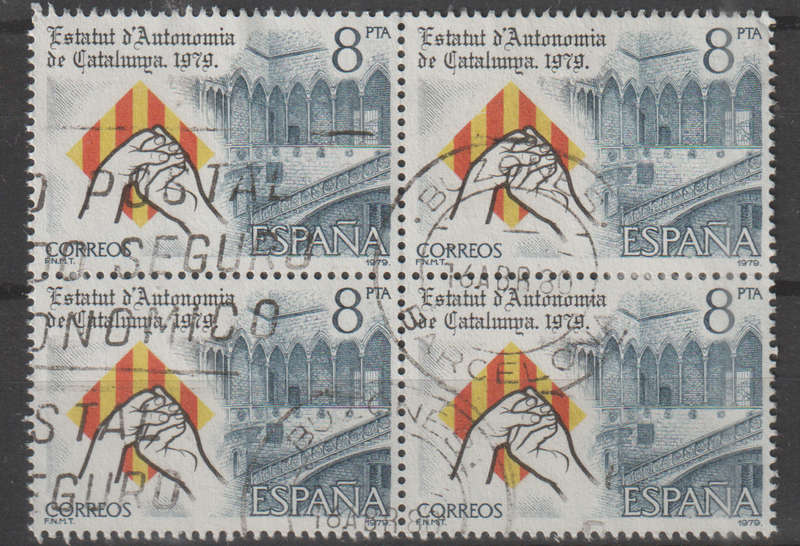 SPAIN 1979 Catalonian Autonomy Statute UNH SG 2594