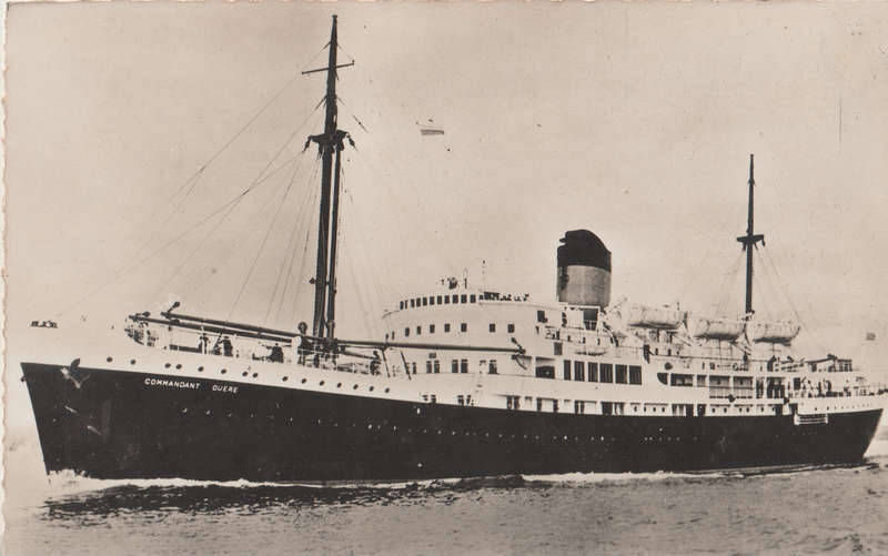 SHIPS OF THE WORLD POST CARDS COMMANDANT QUERE