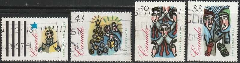 CANADA 1994 Christmas ULH SG 1617-20