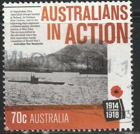 AUSTRALIA 2014 The 100th Anniversary of the Beginning of World War I ULH SG 4163