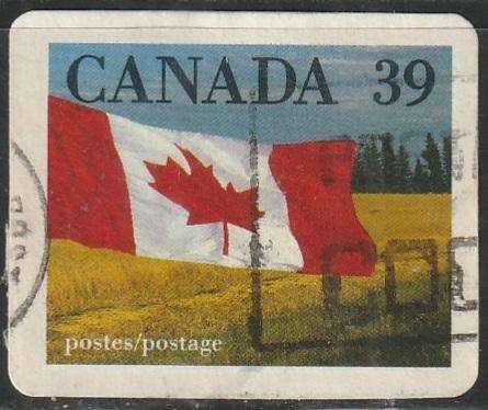 CANADA 1989 Canadian Flag and Forest - Self-Adhesive ULH SG 1328B