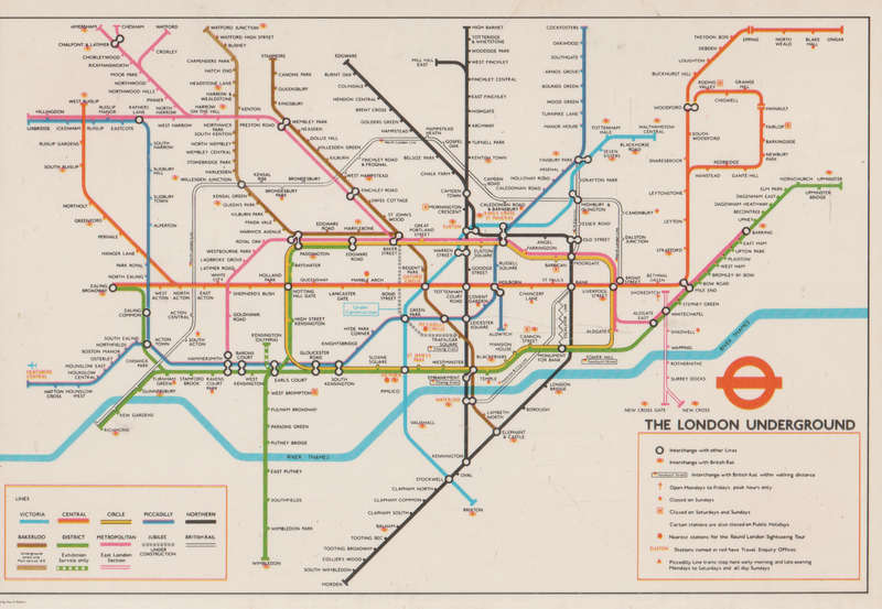 MINT POST CARD LONDON UNDERGROUND