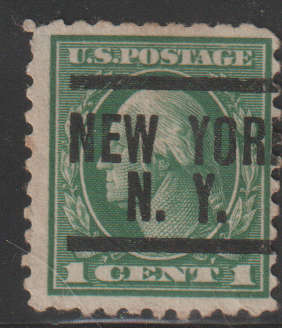 USA PRE CANCEL NEW YORK NY