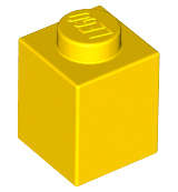 Lego (USED) ~ Brick 1 X 1 ~ [Yellow]