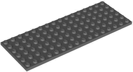 USED LEGO Plate 6 x 16 DARK BLUEISH GRAY