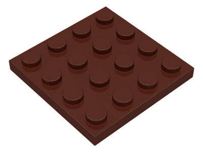 USED LEGO Plate 4 x 4 BROWN