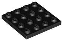 LEGO USED Plate 4 x 4 BLACK