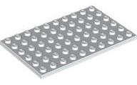 USED LEGO Plate 6 x 10 OFF WHITE