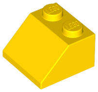 USED LEGO Slope 45 2 x 2 YELLOW