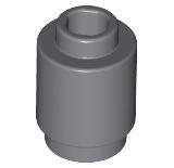 USED LEGO Brick, Round 1 x 1 DARK BLUEISH GRAY