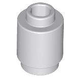 USED LEGO Brick, Round 1 x 1 LIGHT BLUEISH GRAY