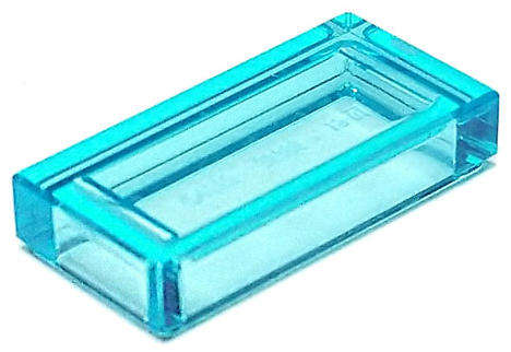USED LEGO Tile 1 x 2 TRANS LIGHT BLUE