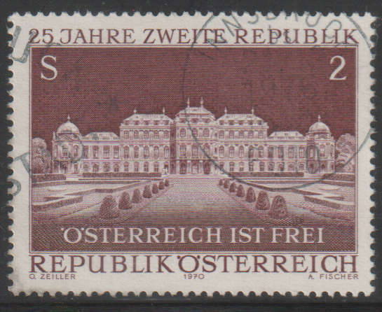 AUSTRIA 1970 The 25th Anniversary of the Second Republic of Austria UNH SG 1575