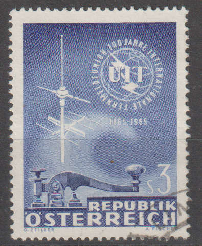 AUSTRIA 1965 The 100th Anniversary of the International Telecommunication Union ULH SG 1445