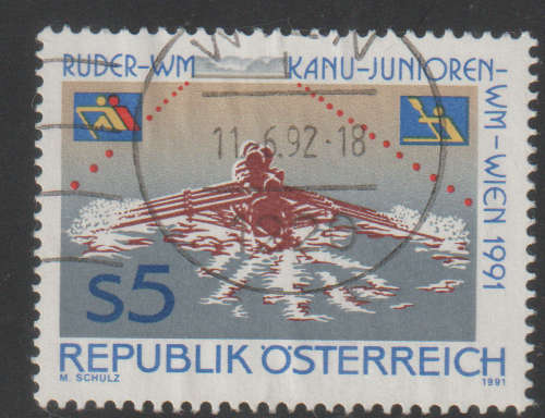 AUSTRIA 1991 Rowing World Championship UNH SG 2270