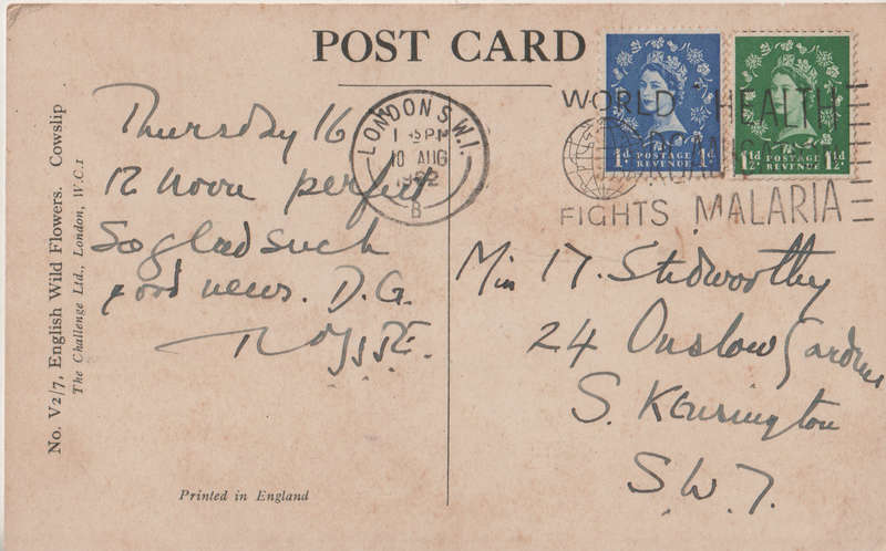MINT POST CARD GB