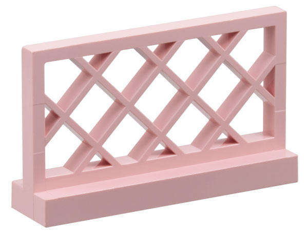 USED LEGO Fence 1 x 4 x 2 Lattice ROSE PINK